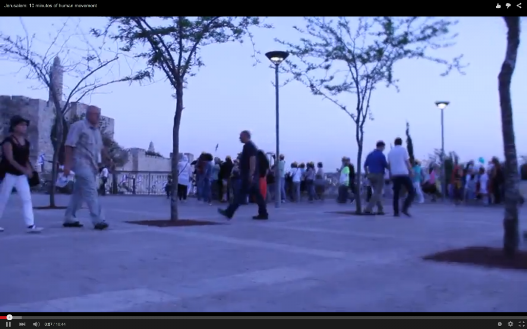 Jerusalem: 10 minutes of human movement